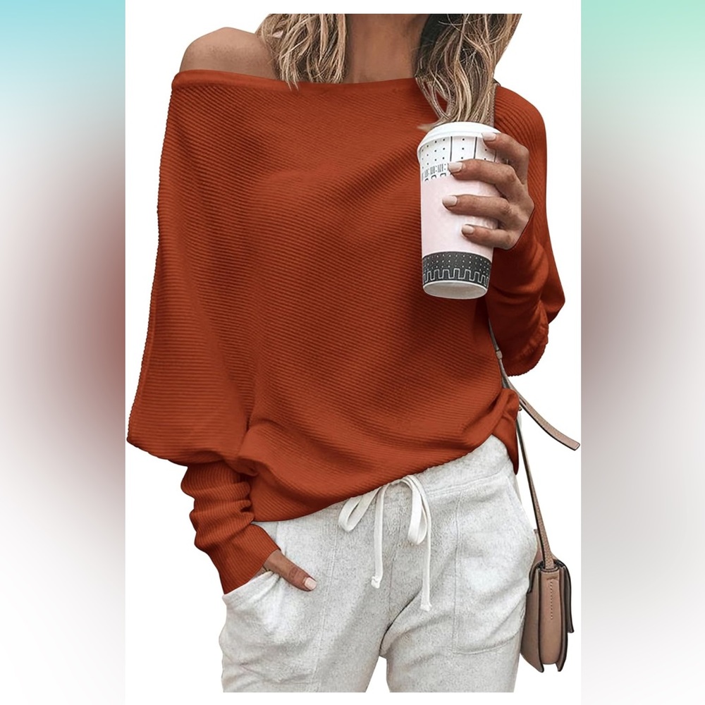 Off Shoulder Sweater - image 1